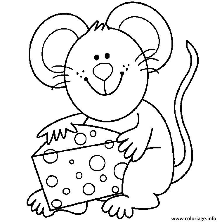 Coloriage Souris Dessin Souris À Imprimer pour Coloriage Souris