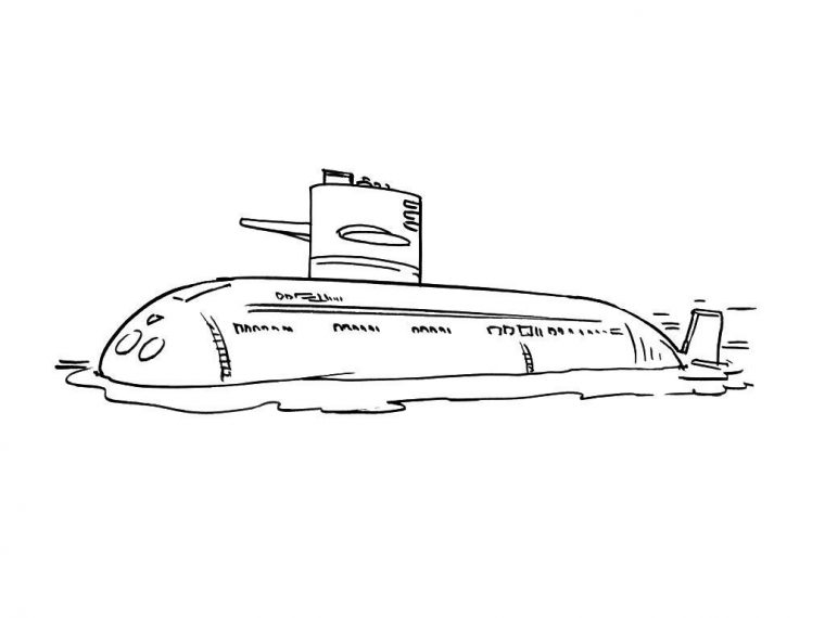 Coloriage Sous-Marin 1 – Coloriage Sous Marins pour Coloriage Sous Marin