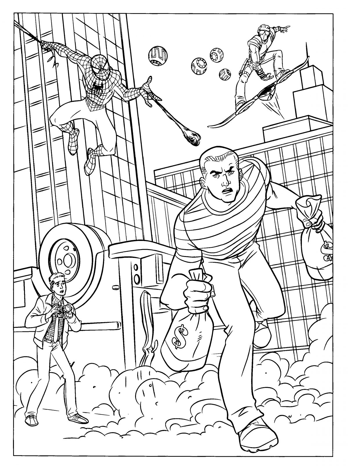 Coloriage Spiderman #78666 (Super-Héros) - Album De Coloriages intérieur Dessin A Imprimer Spiderman