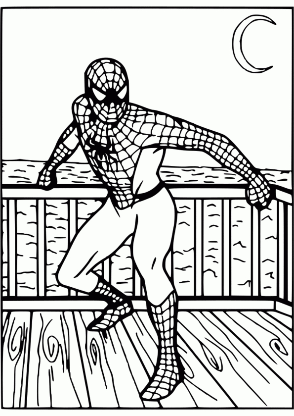 Coloriage Spiderman À Colorier - Dessin À Imprimer intérieur Spiderman Coloriage À Imprimer 