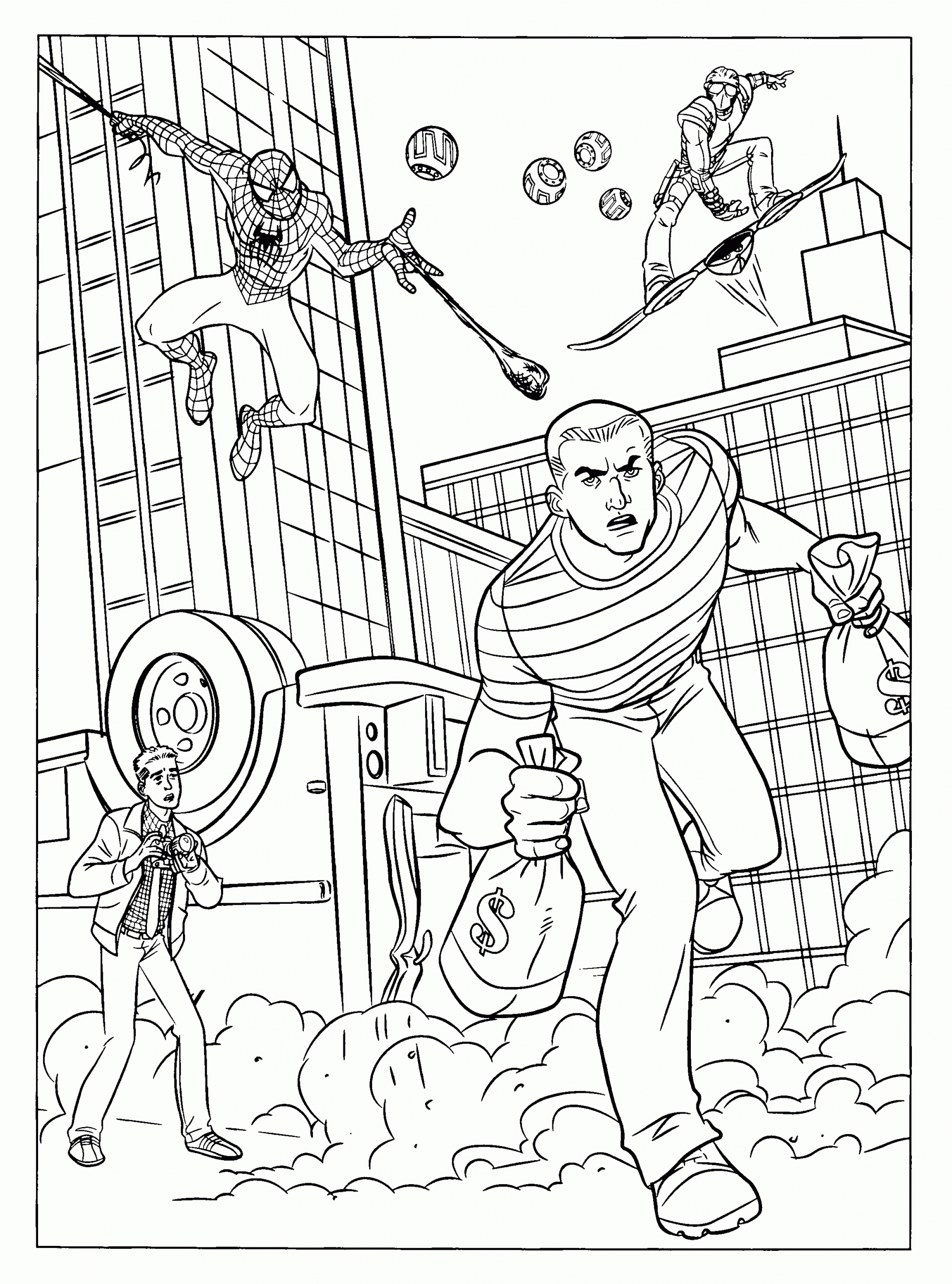 Coloriage Spiderman À Imprimer Pour Les Enfants - Cp24629 pour Jeux Coloriage 