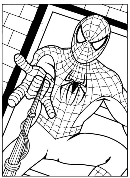 Coloriage Spiderman Facile Gratuit À Imprimer destiné Imprimer Coloriage Gratuit 