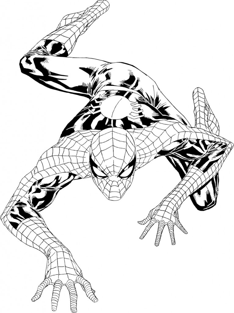 Coloriage Spiderman Gratuit À Imprimer Pour Les Enfants intérieur Spiderman A Imprimer 