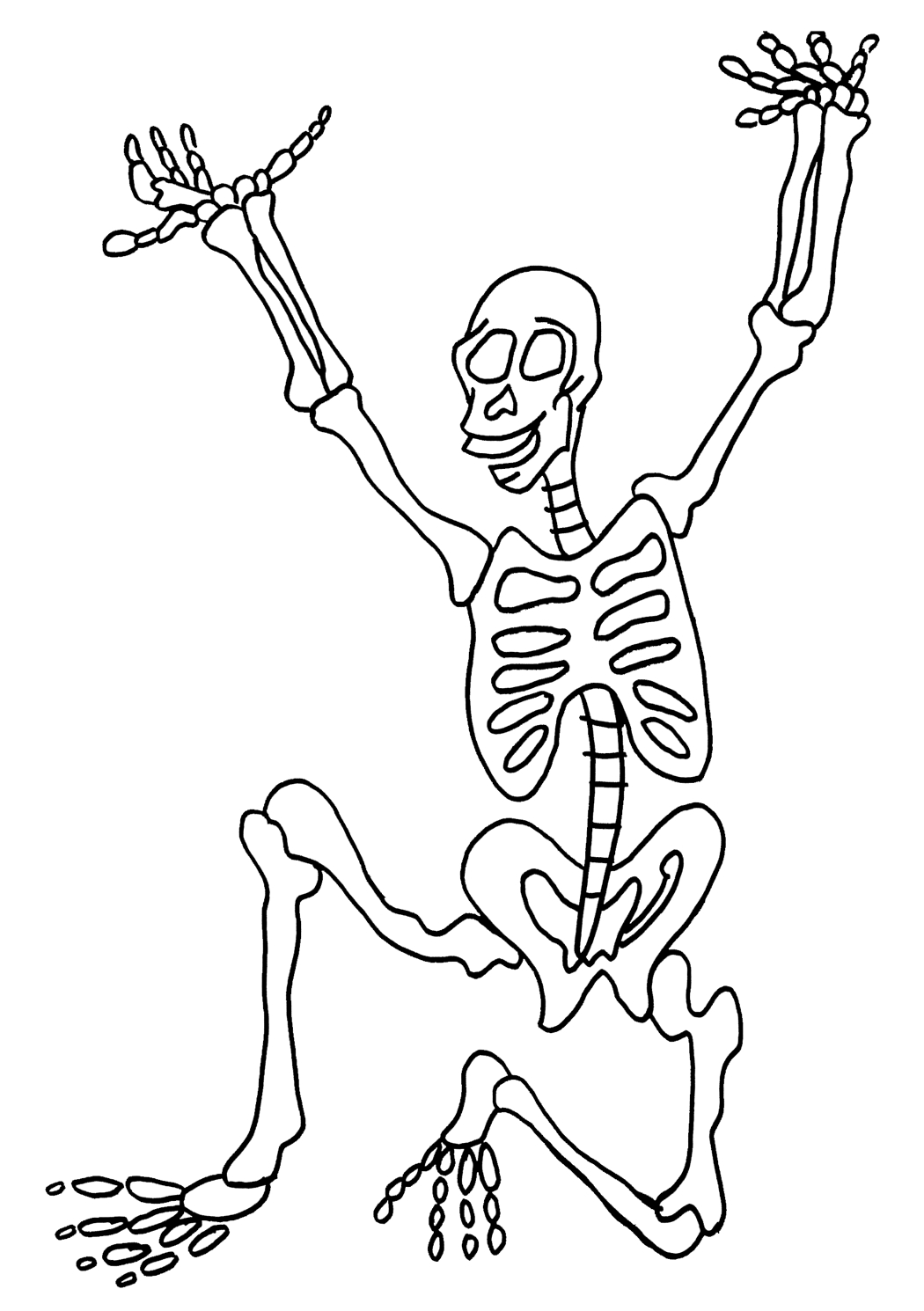 Coloriage Squelette #147439 (Personnages) - Album De intérieur Dessin Squelette 