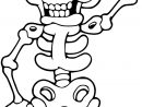 Coloriage Squelette Halloween À Imprimer pour Dessin À Imprimer