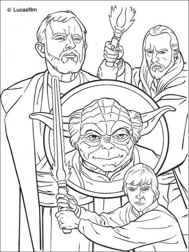 Coloriage Star Wars : 40 Dessins À Imprimer tout Coloriage Star Wars À Imprimer 