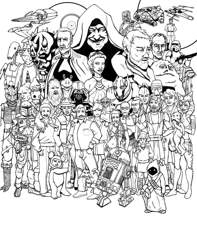 Coloriage Star Wars #70709 (Films) – Album De Coloriages avec Coloriage Star Wars À Imprimer