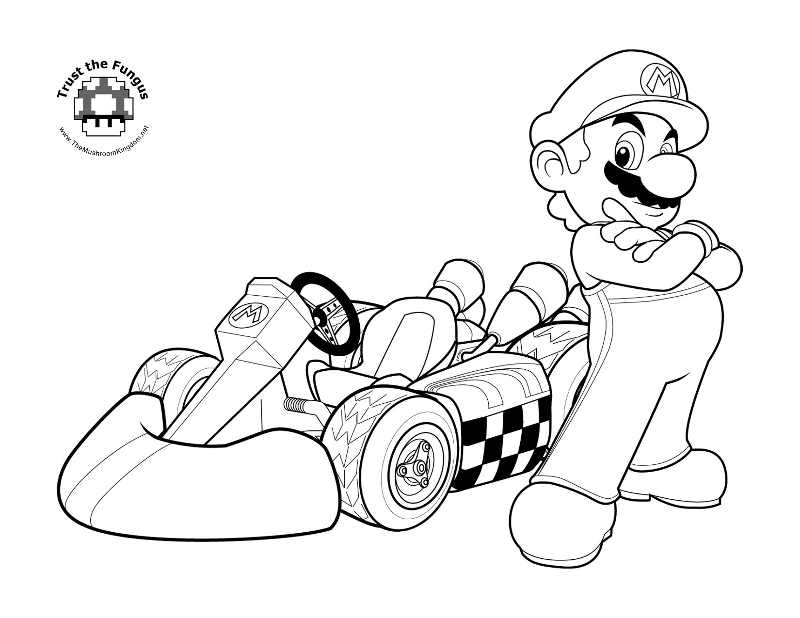Coloriage Super Mario Kart À Imprimer encequiconcerne Dessin A Imprimer Mario