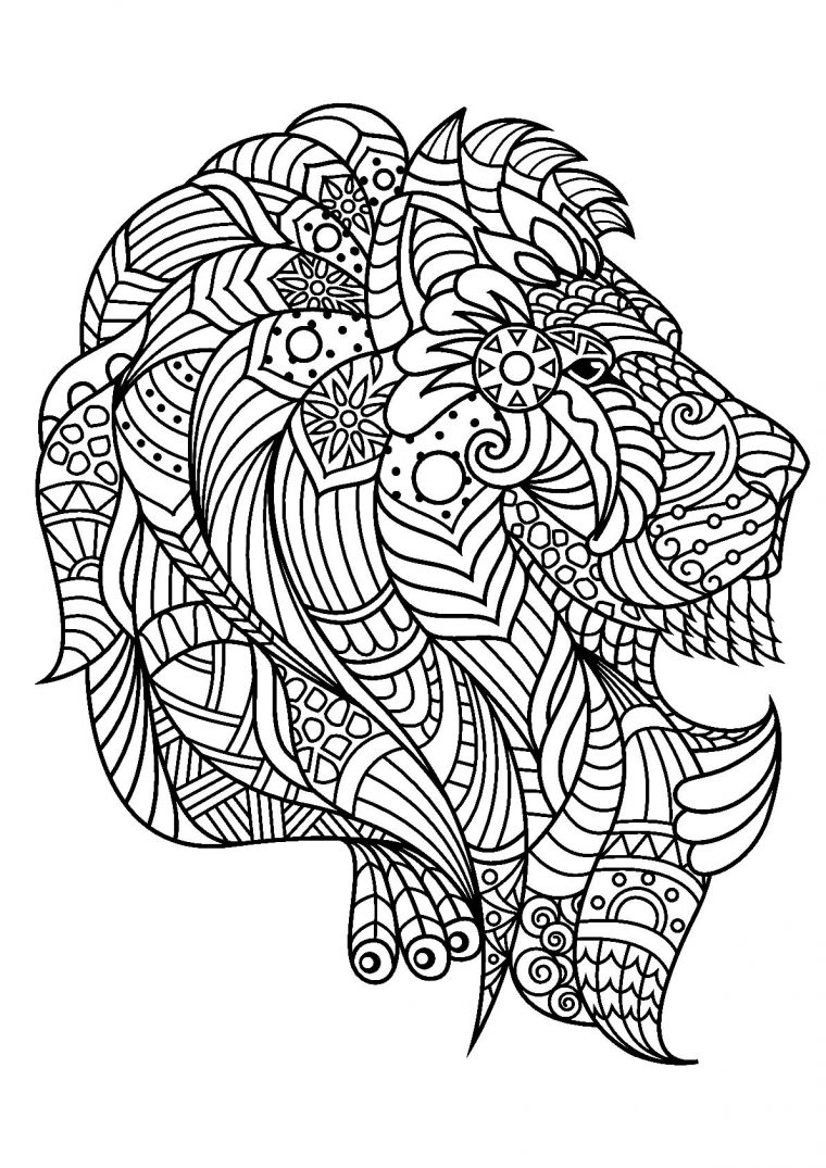 Coloriage Tete De Lion – Coloriage Lion À Imprimer Pour encequiconcerne Lion À Imprimer