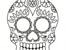 Coloriage Tête De Mort Mexicaine : 20 Dessins À Imprimer concernant Tete À Colorier