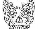 Coloriage Tête De Mort Mexicaine : 20 Dessins À Imprimer serapportantà Tete À Colorier