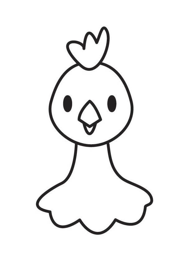 Coloriage Tête De Poule – Coloriages Gratuits À Imprimer avec Poule Facile A Dessiner