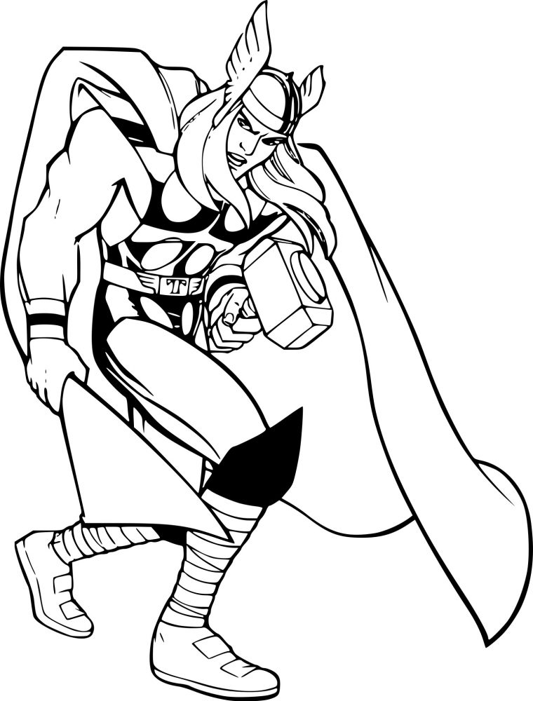 Coloriage Thor Gratuit À Imprimer destiné Dessin A Imprimer Gratuit