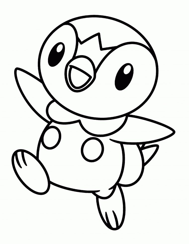 Coloriage Tiplouf Pokemon À Imprimer à Dessin A Colorier De Pokemon