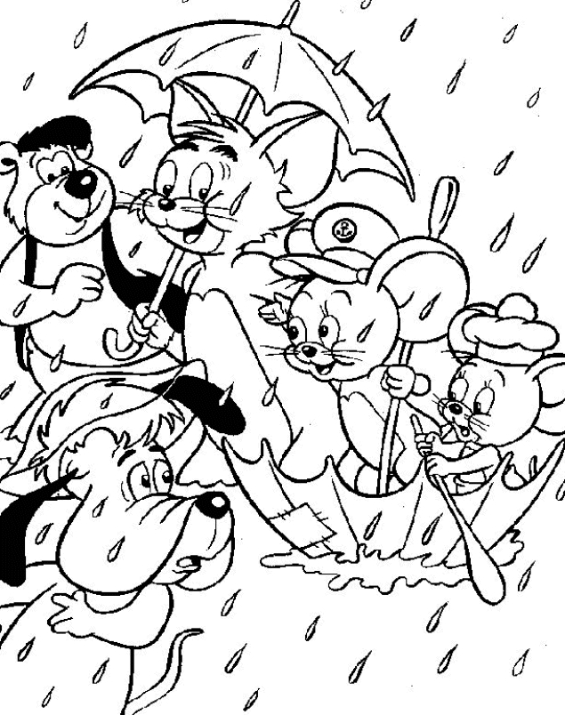 Coloriage Tom Et Jerry #24300 (Dessins Animés) - Album De destiné Dessin De Tom Et Jerry 