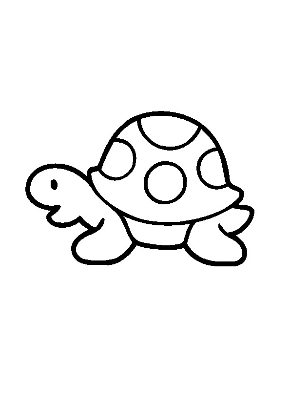 Coloriage Tortue Facile Dessin Gratuit À Imprimer avec Coloriages Tortues Ninja À Imprimer 