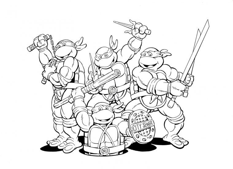 Coloriage Tortues Ninja #75491 (Super-Héros) – Album De concernant Dessin Tortue Ninja