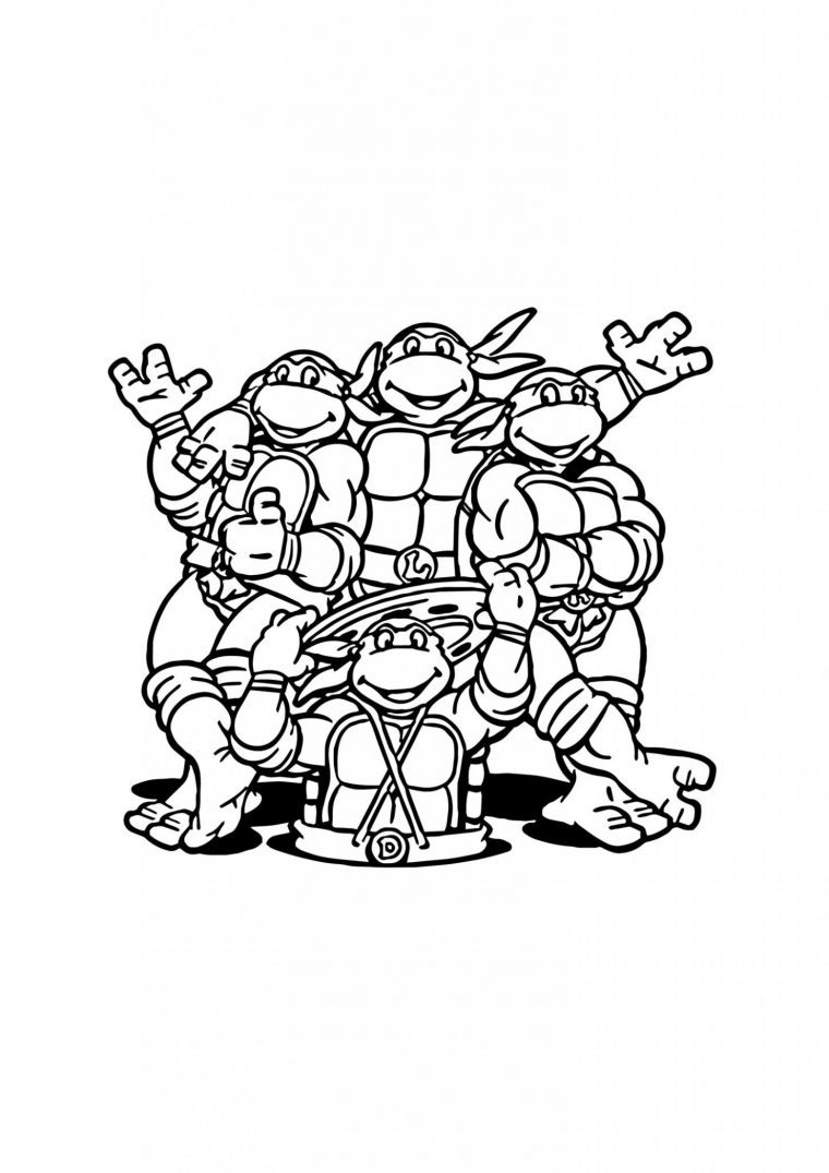 Coloriage Tortues Ninja À Imprimer Gratuitement destiné Dessin Tortue Ninja