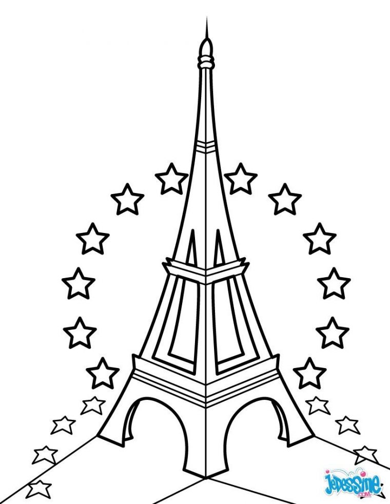 Coloriage Tour Eiffel A Imprimer Gratuit – Gratuit Coloriage serapportantà Dessin Tour Eiffel