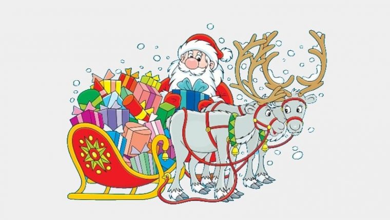 Coloriage Traîneau Du Père Noël : 20 Dessins À Imprimer destiné Dessin Traineau