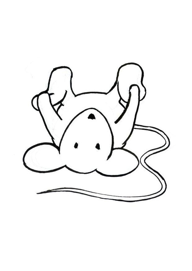 Coloriage Transi, La Souris - Coloriages Gratuits À avec Dessin De Petite Souris 