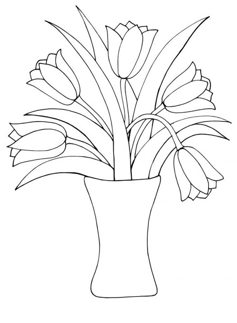 Coloriage Tulipe #161654 (Nature) – Album De Coloriages avec Dessin Tulipe