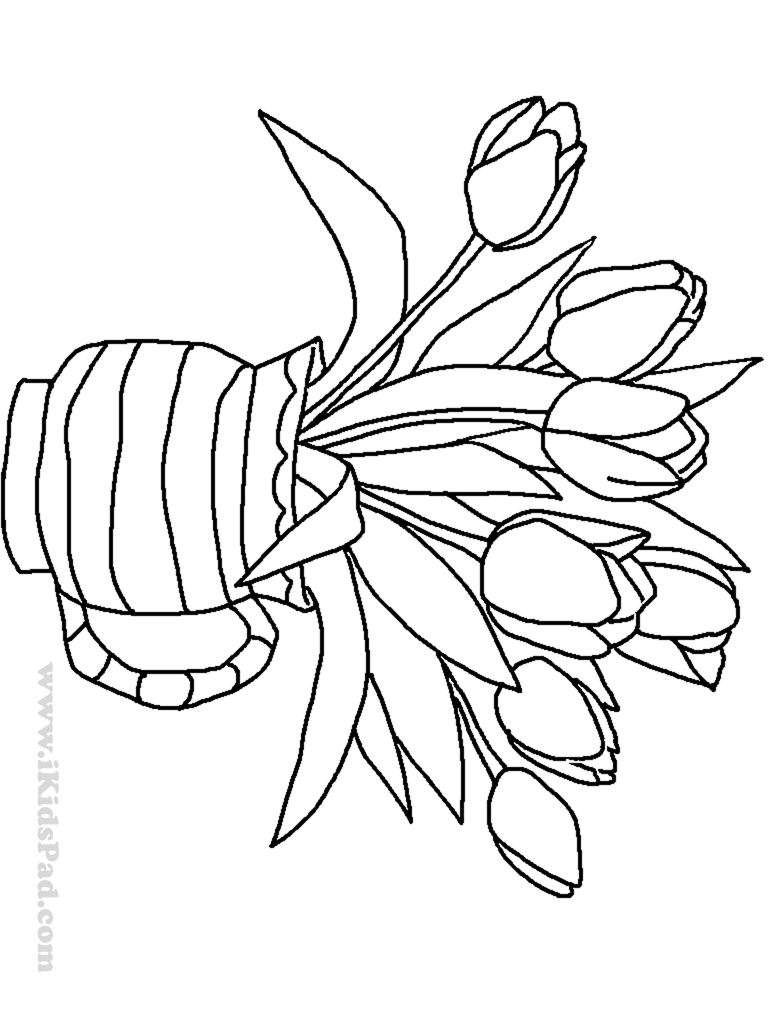 Coloriage Tulipe #161774 (Nature) - Album De Coloriages pour Tulipe Dessin 