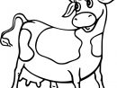 Coloriage Vache Animaux De La Ferme Dessin Vache À Imprimer encequiconcerne Coloriage Animaux Ferme