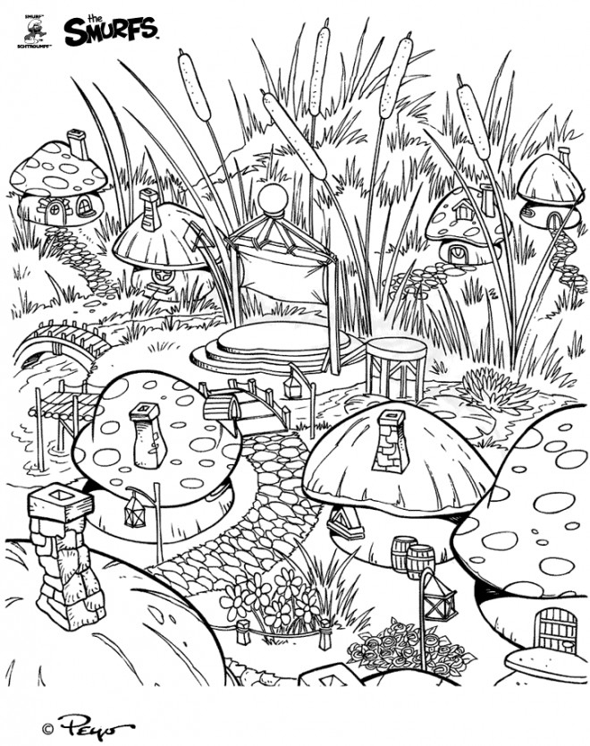 Coloriage Villages Gratuit À Imprimer concernant Dessin De Village 