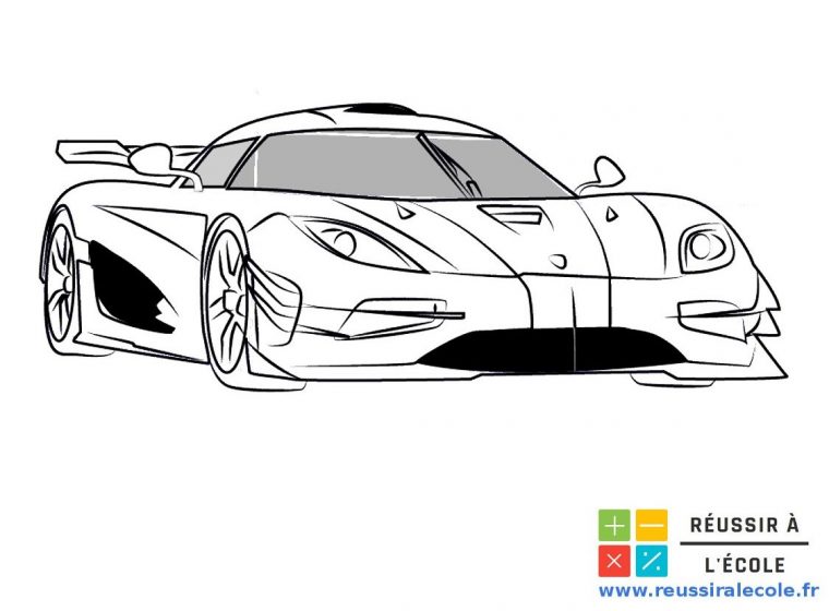 Coloriage Voiture Gratuit  20 Dessins À Imprimer En 1 Clic avec Voiture A Imprimer Coloriage