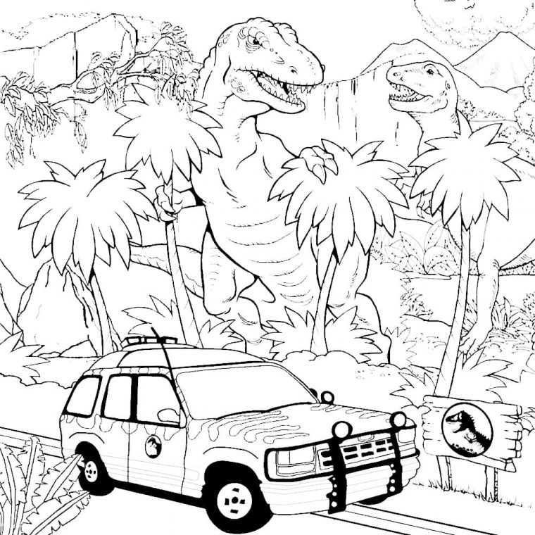 Coloriage Voiture Jurassic Park : Coloriage Voiture Bmw concernant Coloriage Jurassic Park