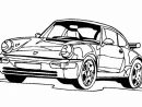 Coloriage Voiture Porsche Coupé Dessin Gratuit À Imprimer dedans Auto À Colorier