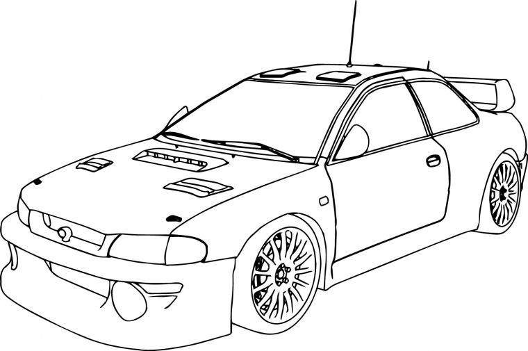 Coloriage Voiture Sport  Tuning #146943 (Transport avec Dessin De Voiture Tuning