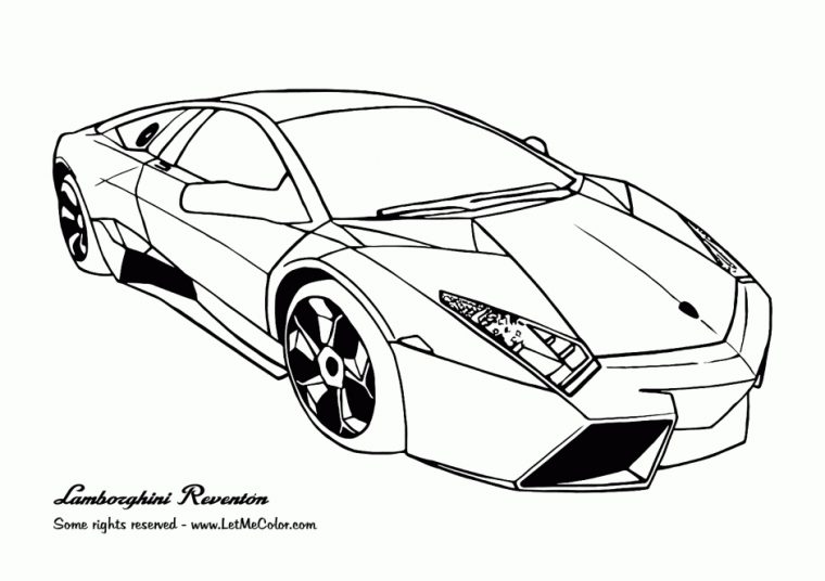 Coloriage Voiture Sport  Tuning #146958 (Transport avec Dessin Voiture Tuning