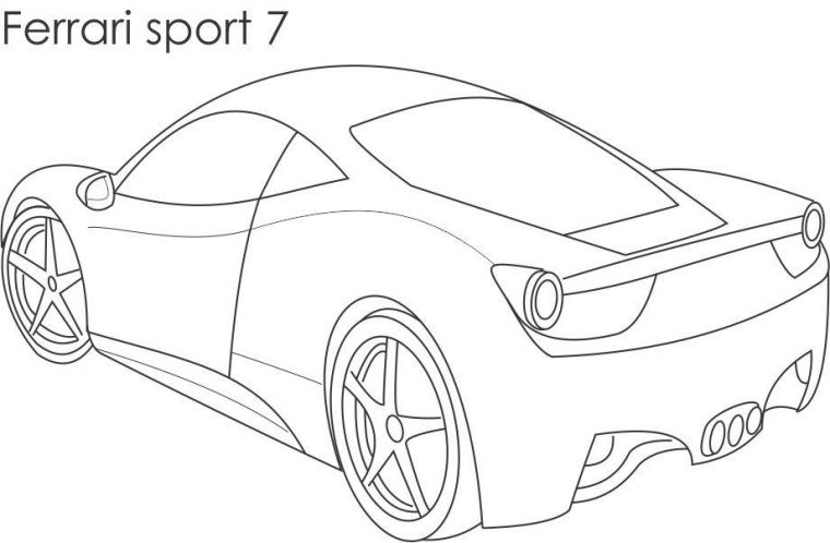 Coloriage Voiture Sport  Tuning #146993 (Transport intérieur Dessin De Voiture Tuning