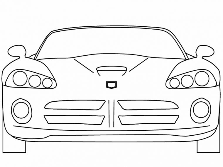 Coloriage Voiture Sport  Tuning #147054 (Transport dedans Dessin Voiture Tuning