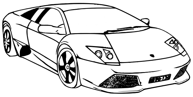 Coloriage Voiture Sport  Tuning #147135 (Transport tout Dessin Voiture Tuning 