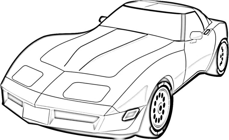 Coloriage Voiture Sport  Tuning #147141 (Transport destiné Coloriage De Voiture De Sport