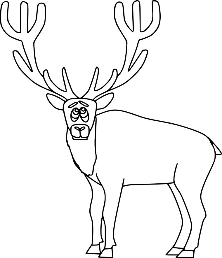 Coloriage Wapiti À Imprimer serapportantà Dessin Coloriage