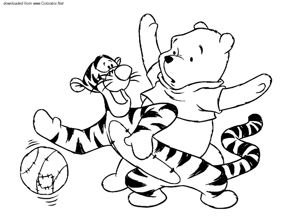 Coloriage Winnie L'Ourson #28728 (Films D'Animation dedans Dessin Winni L Ourson