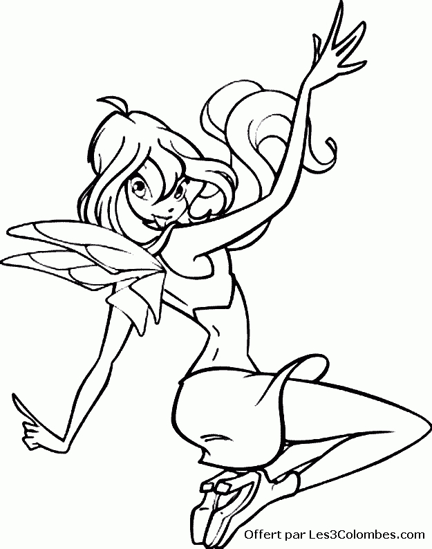 Coloriage Winx 45 - Coloriage En Ligne Gratuit Pour Enfant concernant Winx Coloriage En Ligne 