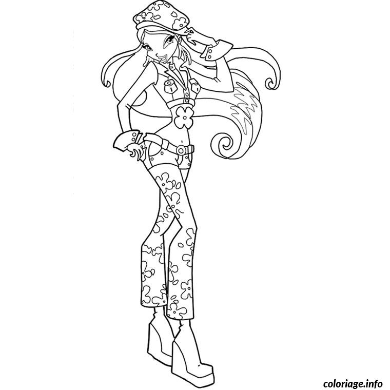 Coloriage Winx Enchantix Flora Dessin Winx À Imprimer concernant Coloriage De Winx À Imprimer