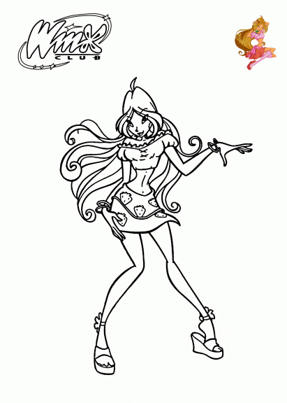 Coloriage Winx Flora À Imprimer tout Coloriage De Winx À Imprimer 