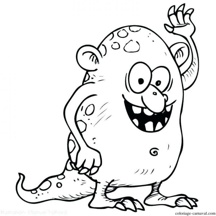 Coloriage Yeti À Imprimer (12 Dessins) Gratuit avec Dessin À Colorier À Imprimer