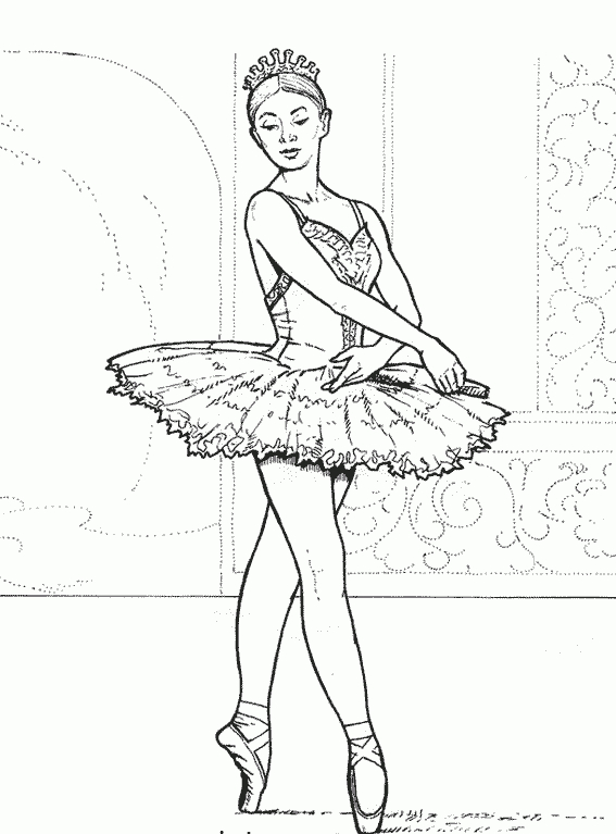 Coloriage204: Coloriage Danseuse Classique concernant Dessins De Danseuses 