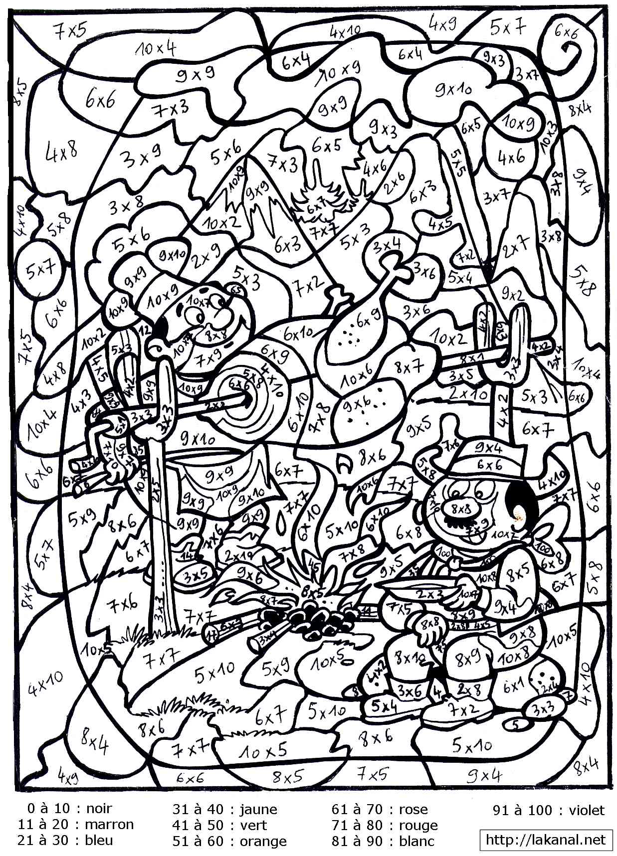 Coloriage204: Coloriage Mathématiques intérieur Coloriages Magiques 