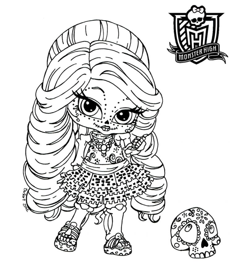 Coloriage204: Coloriage Monster High Baby encequiconcerne Dessin Monster High À Imprimer