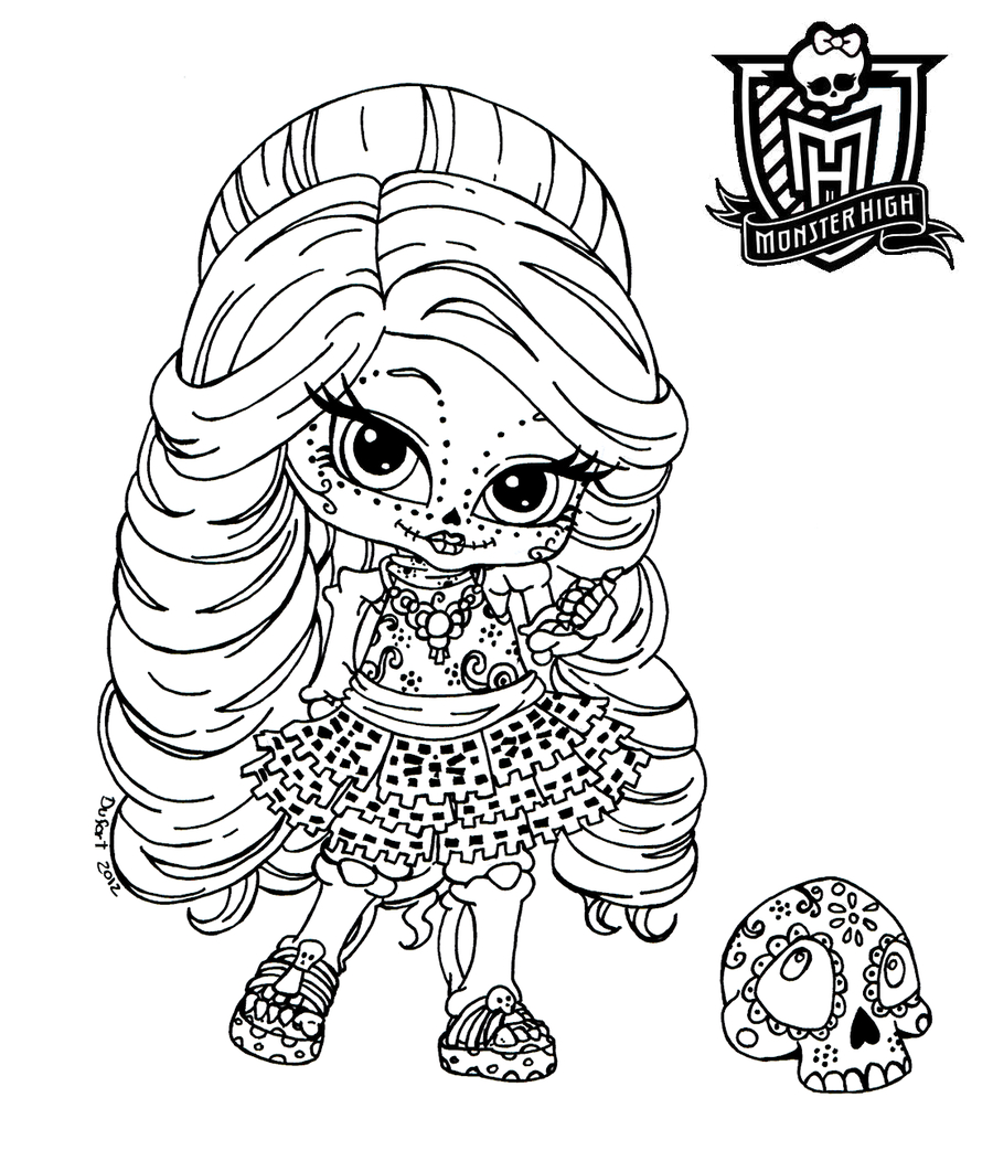 Coloriage204: Coloriage Monster High Baby encequiconcerne Dessin Monster High À Imprimer 