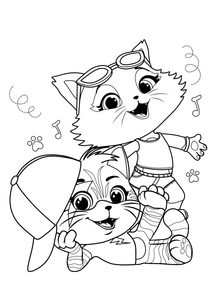 Coloriages 44 Chats. Dessin À Imprimer — Wonder Day pour Dessin À Imprimer Chat