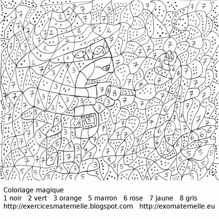 Coloriages À Imprimer : Coloriages Magiques, Numéro : 1C3F5549 tout Coloriage Magique 6Ème A Imprimer